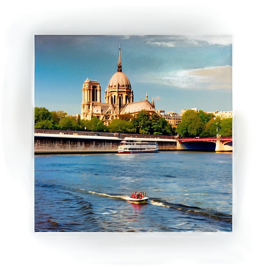 Romantic River Seine Cruise Png Sql PNG Image