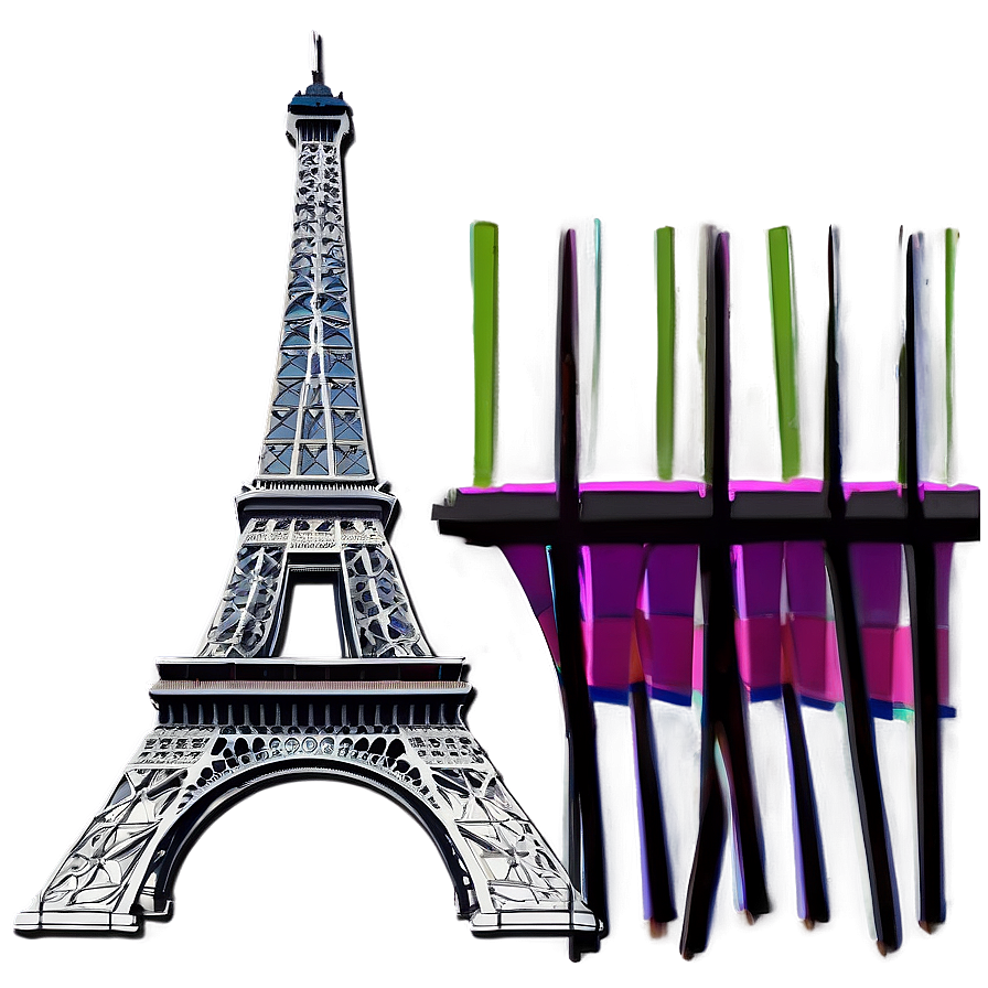 Romantic Torre Eiffel Scene Png Inj PNG Image