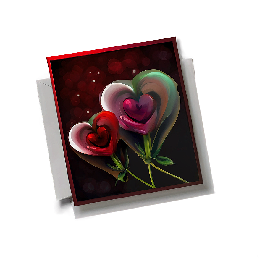 Romantic Valentine's Card Png Rro PNG Image