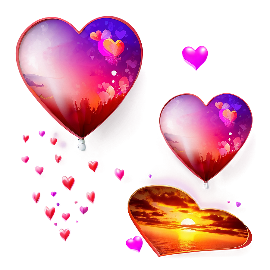 Romantic Valentine's Day Sunset Png 38 PNG Image