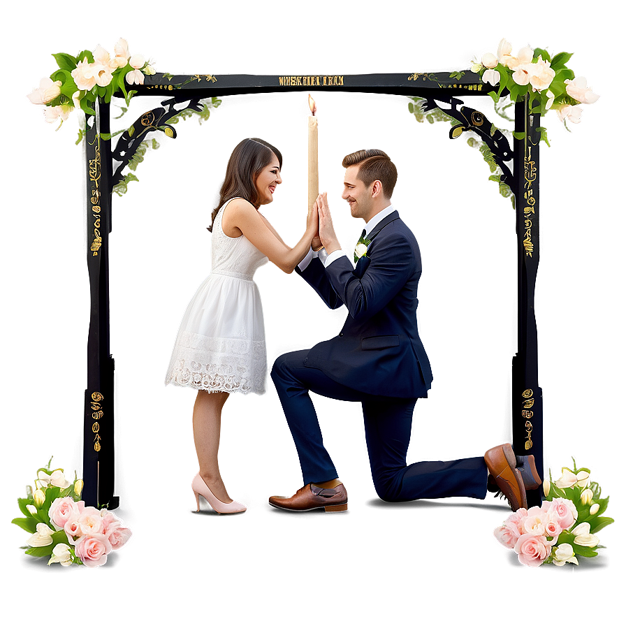 Romantic Wedding Proposal Png Teh40 PNG Image