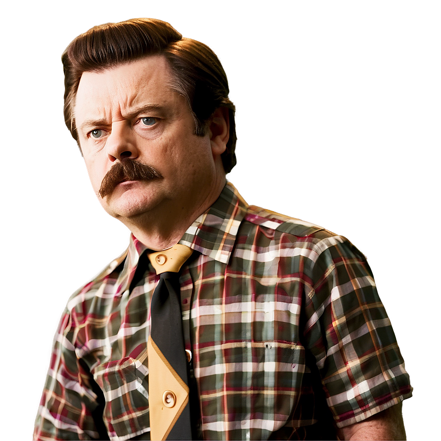 Ron Swanson Character Png Uij47 PNG Image