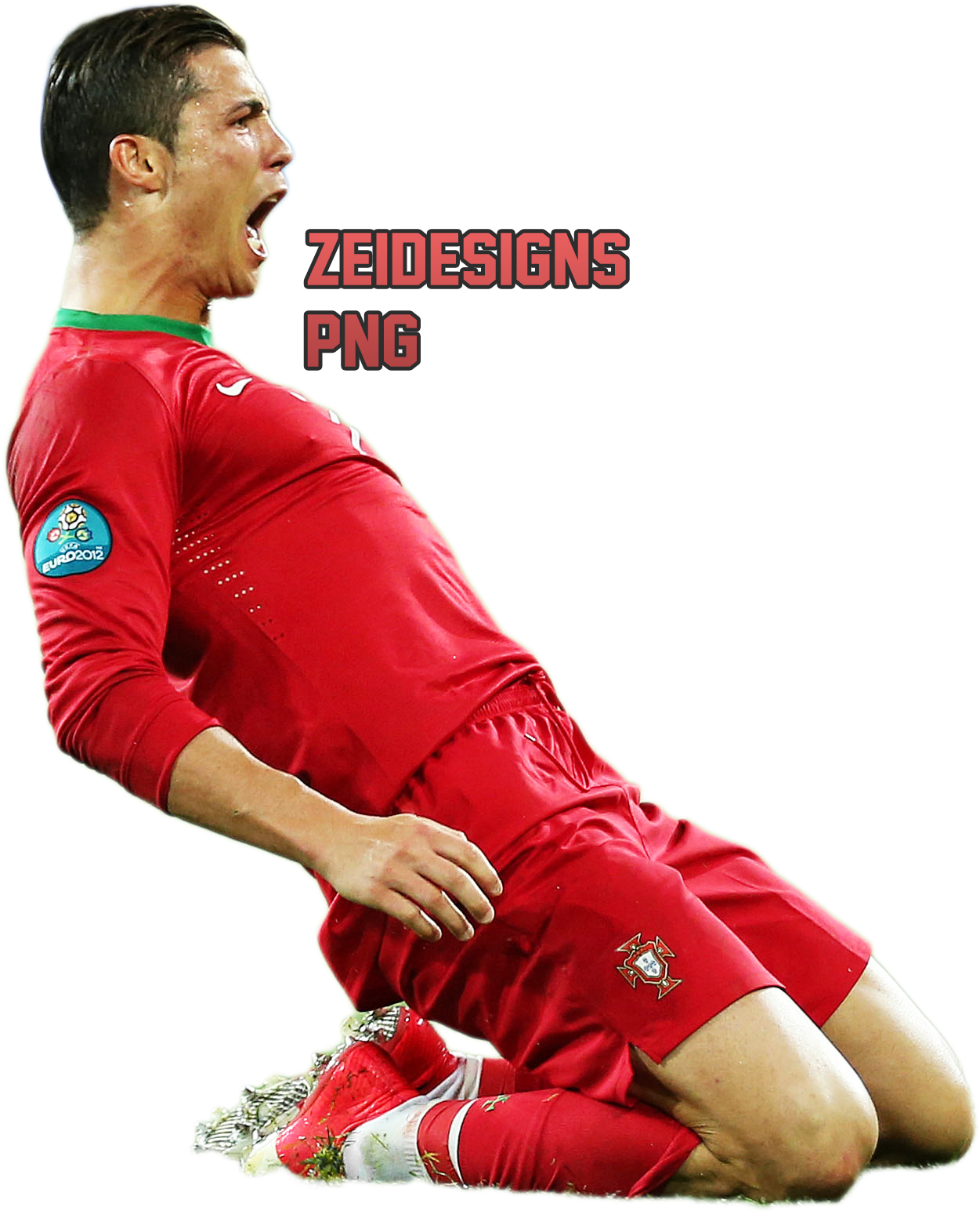 Ronaldo Celebration Euro2012.png PNG Image