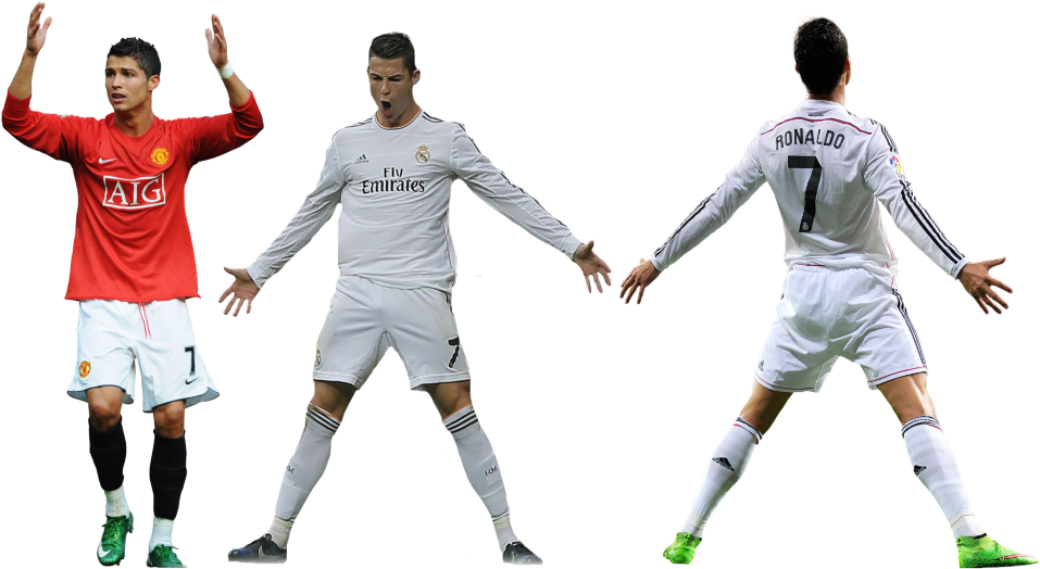 Ronaldo Through The Years PNG Image