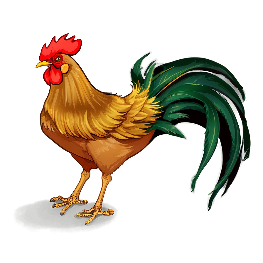 Rooster Illustration Png Dla89 PNG Image