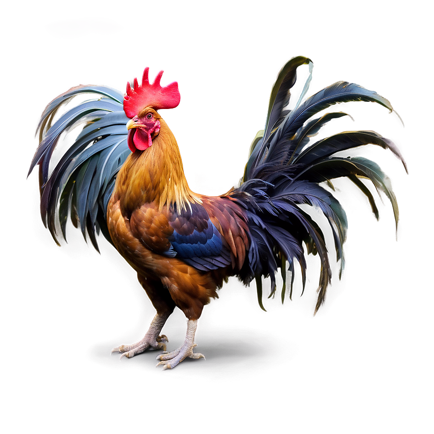 Rooster In Farm Setting Png Lqs PNG Image