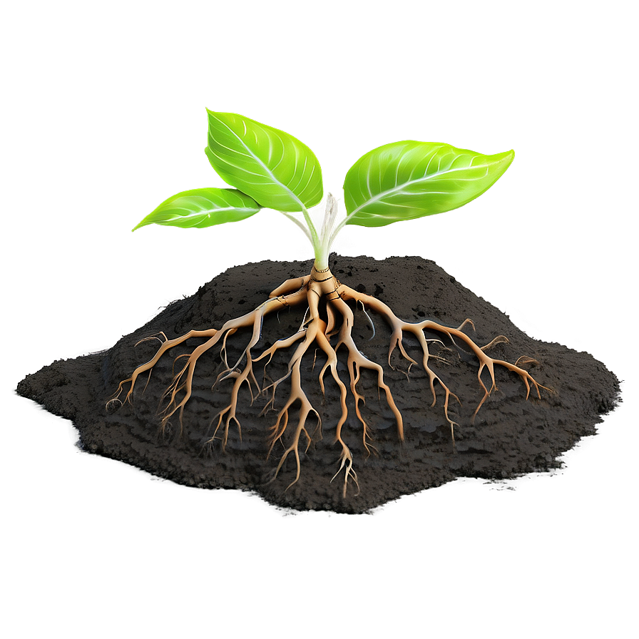 Root In Soil Layer Png Fym25 PNG Image