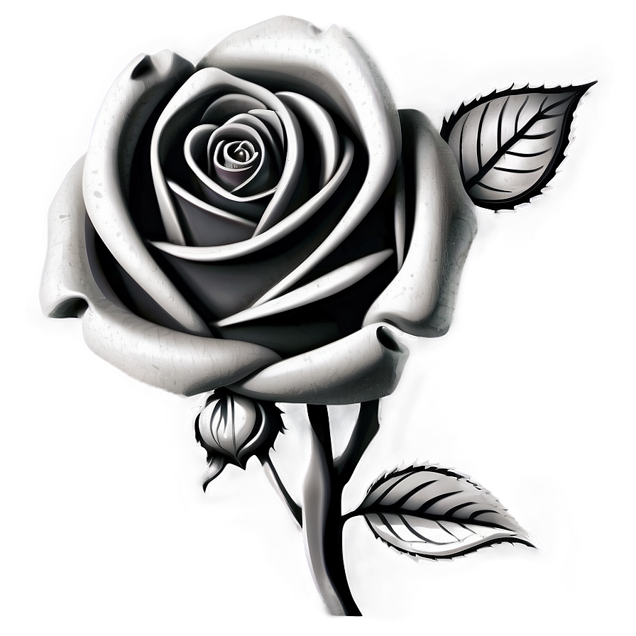 Rose Black And White Background Png Mya PNG Image