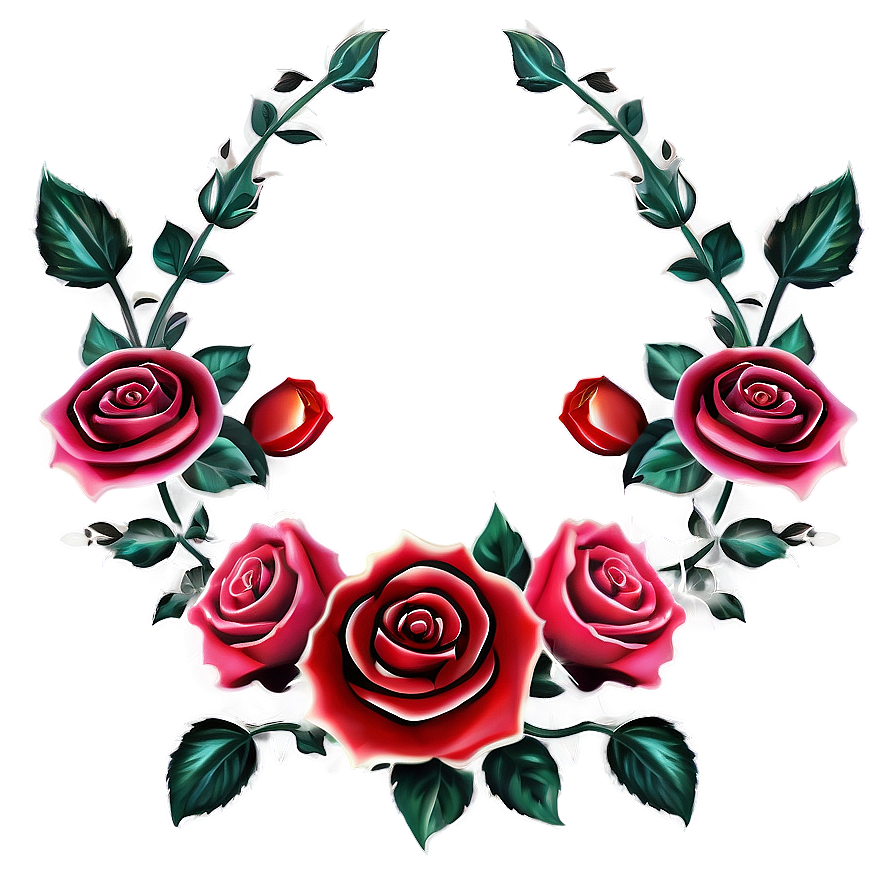 Rose Border Png 16 PNG Image