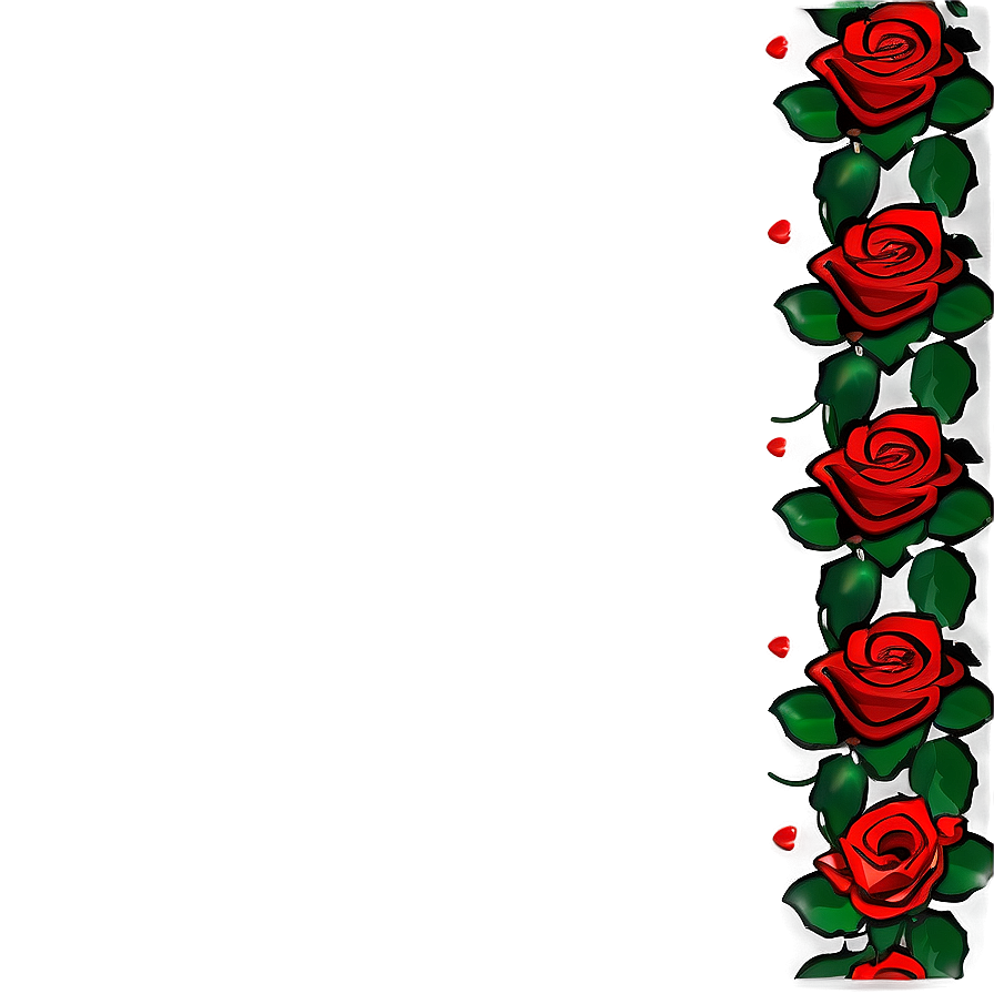 Rose Flower Border Png Imh PNG Image