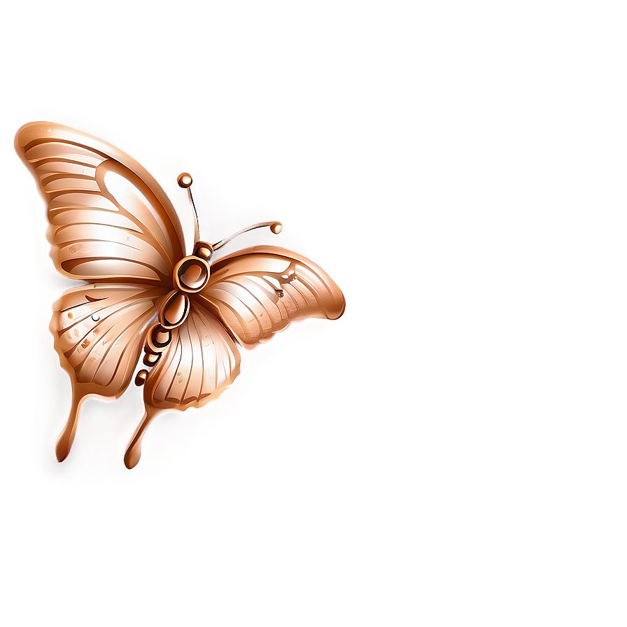 Rose Gold Butterfly Background Png Rco PNG Image