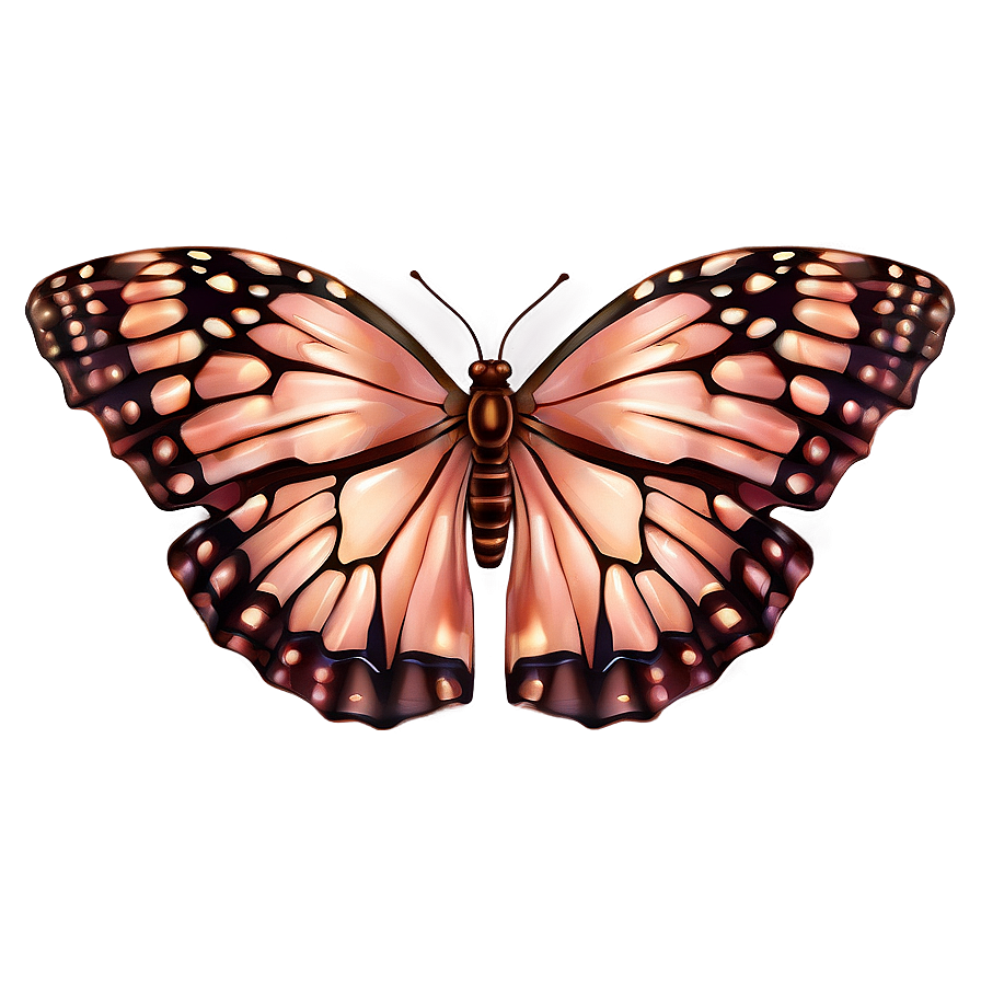 Rose Gold Butterfly Wing Png 58 PNG Image