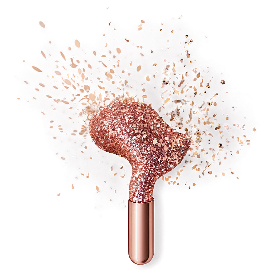 Rose Gold Glitter Splashes Png 90 PNG Image