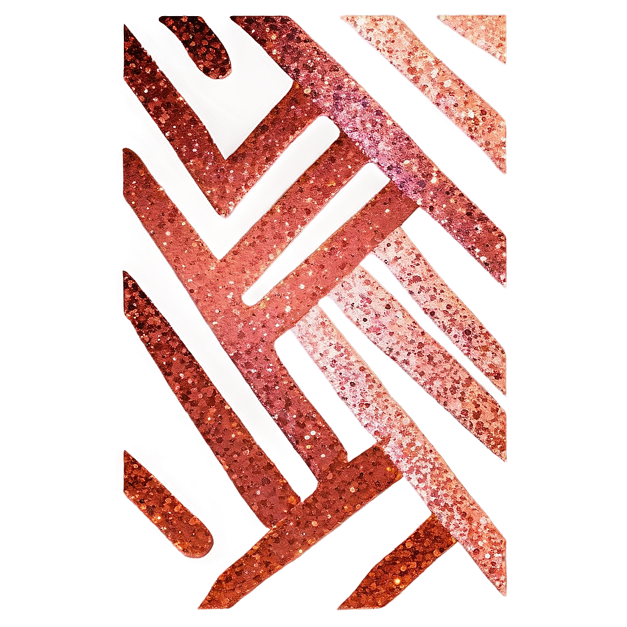 Rose Gold Glitter Zigzag Pattern Png Hmw59 PNG Image