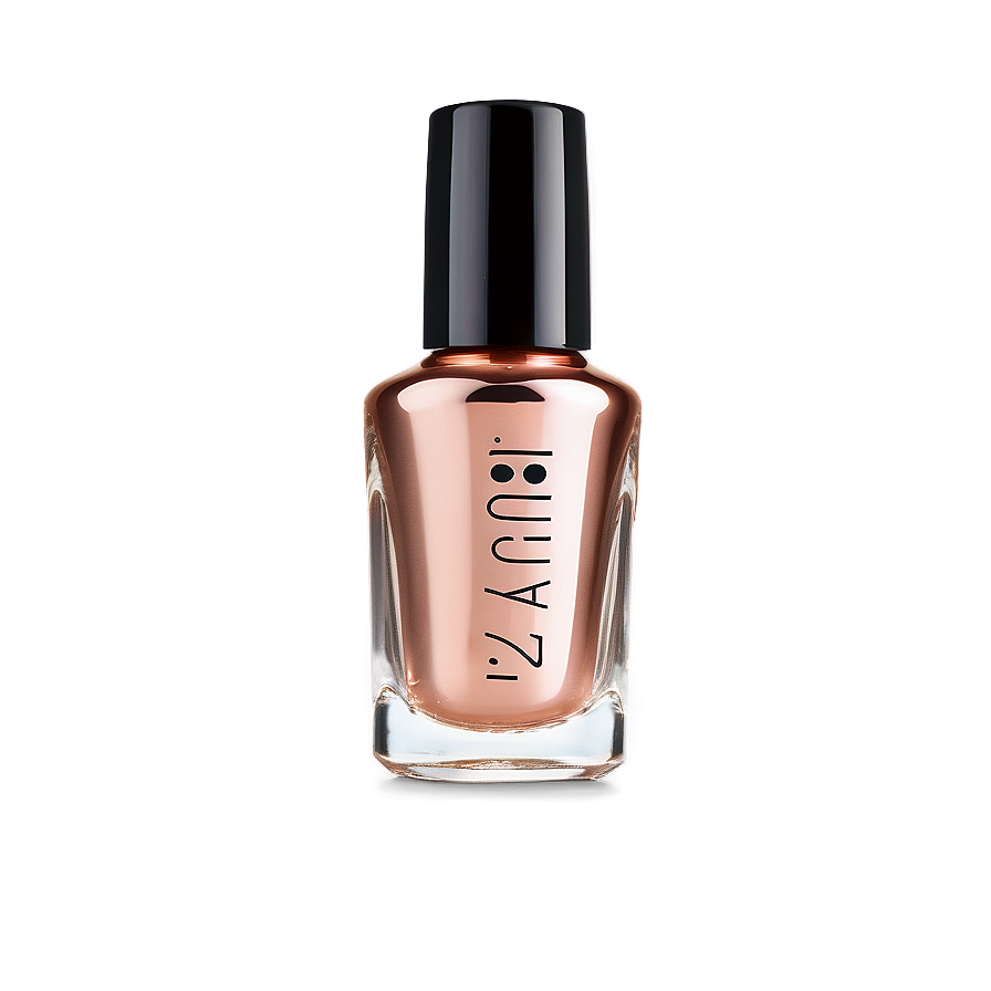 Rose Gold Nail Polish Bottle Png Pbh PNG Image