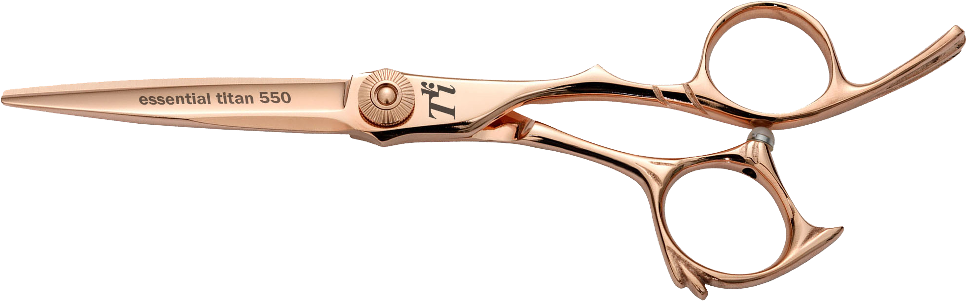 Rose Gold Professional Hairdressing Scissors PNG Image