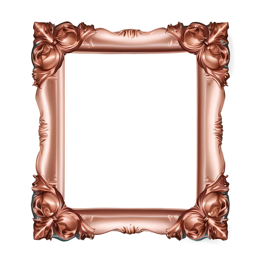 Rose Gold Wedding Frame Png 73 PNG Image