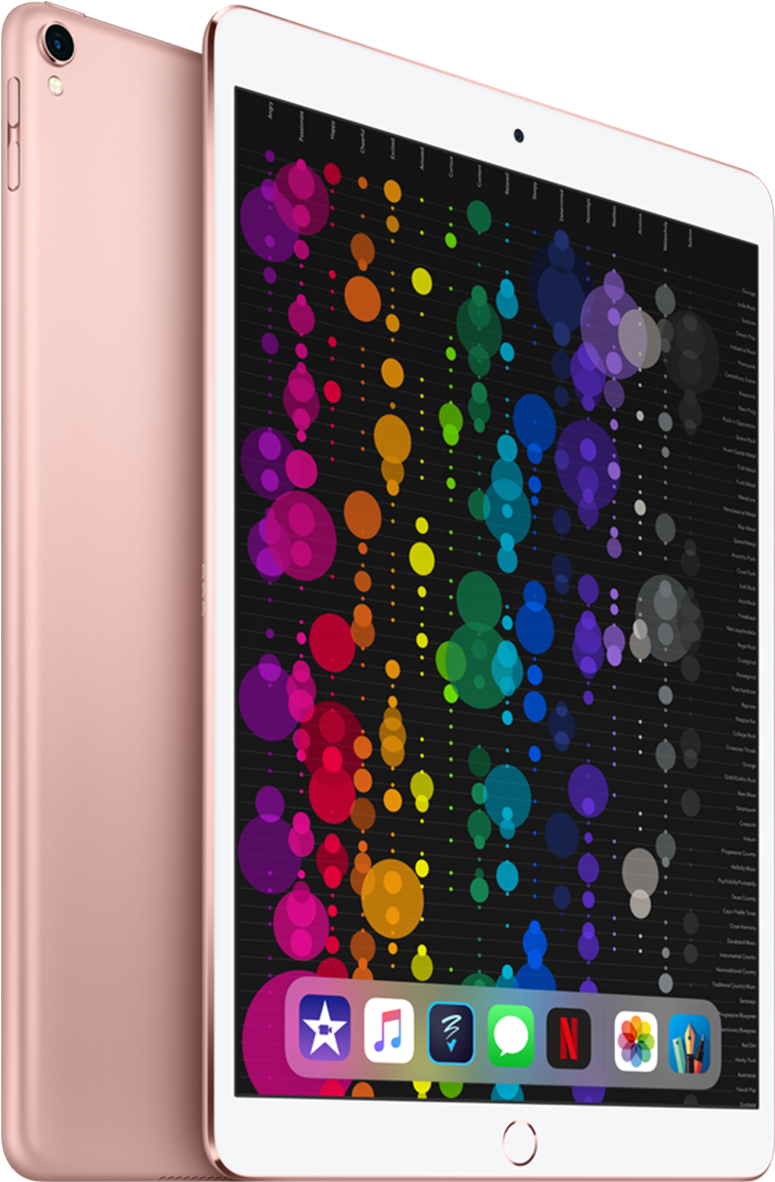 Rose Goldi Pad Pro With Colorful Display PNG Image