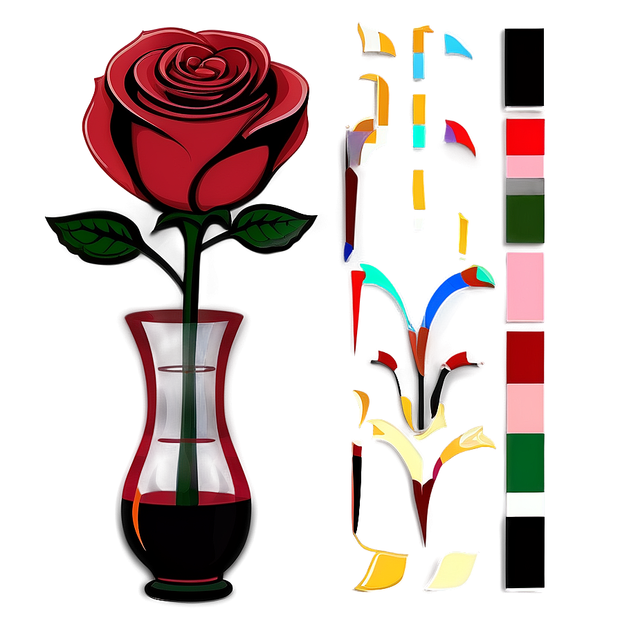 Rose In Vase Clipart Png Iqp17 PNG Image