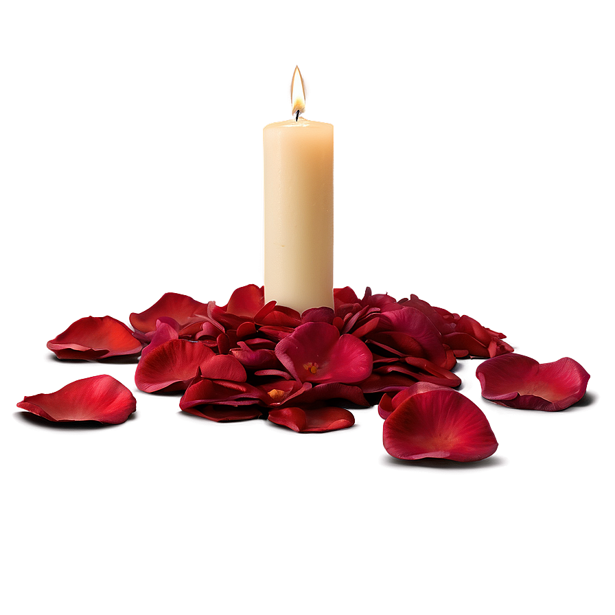 Rose Petals And Candles Png 58 PNG Image