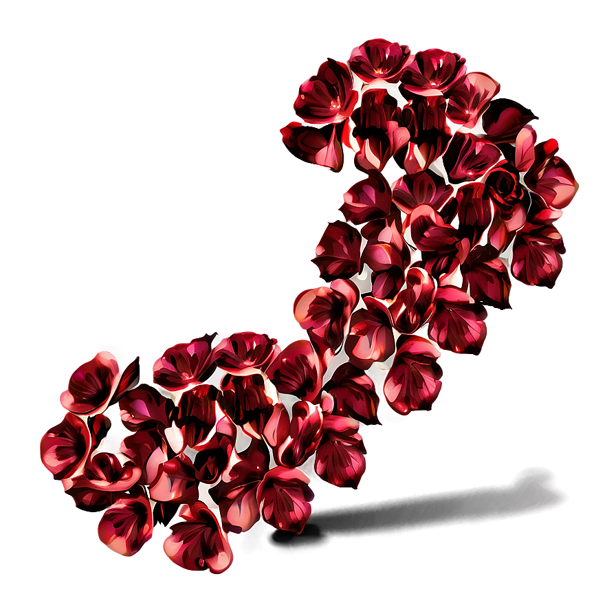 Rose Petals Heart Shape Png 57 PNG Image