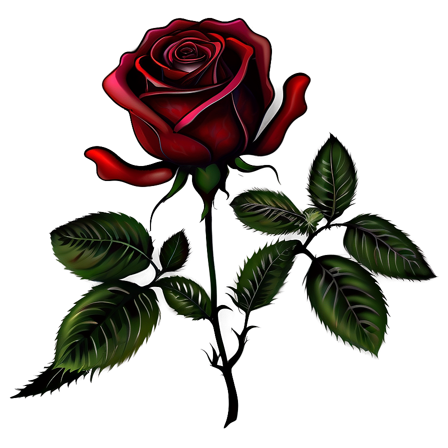 Rose Silhouette Png 5 PNG Image