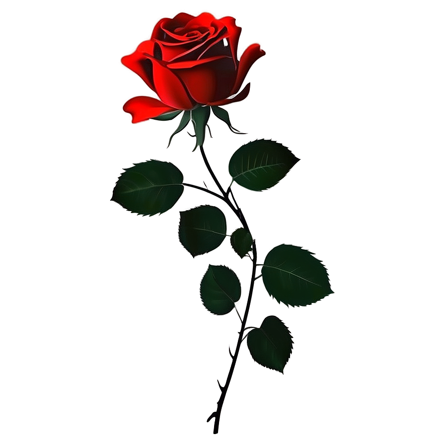 Rose Silhouette Png Glc98 PNG Image