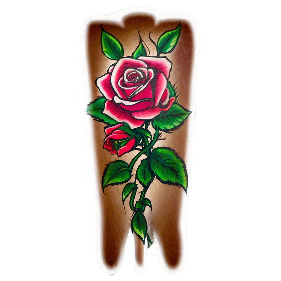 Rose Tattoo Sleeve Artwork Png 06122024 PNG Image