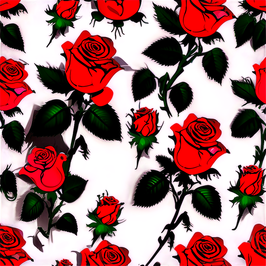 Rose Vector Pattern Png Tde80 PNG Image