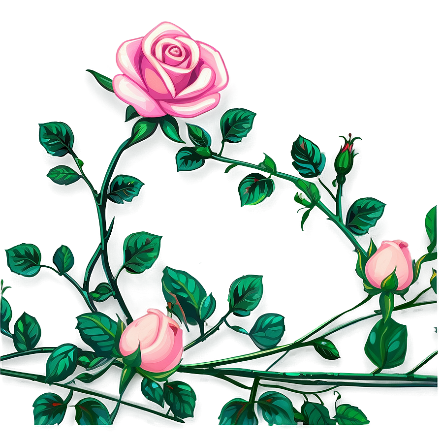 Rose Vine Clipart Png 92 PNG Image