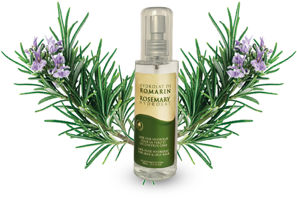 Rosemary Hydrolat Productwith Fresh Herbs PNG Image