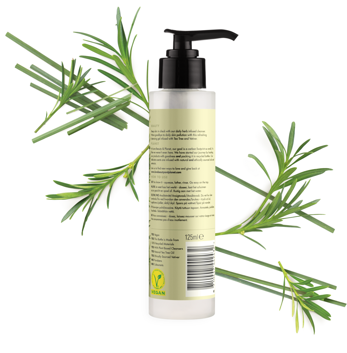 Rosemary Infused Skincare Product PNG Image