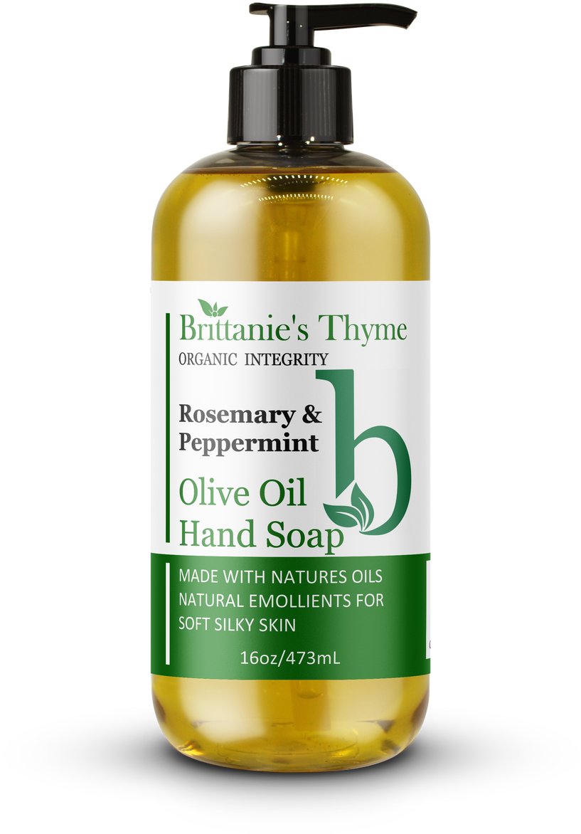 Rosemary Peppermint Olive Oil Hand Soap PNG Image