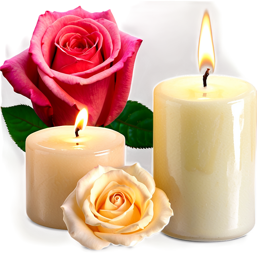 Roses And Candles Png Bex15 PNG Image