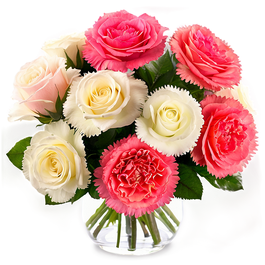 Roses And Carnations Arrangement Png 06212024 PNG Image