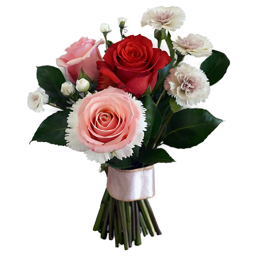 Roses And Carnations Arrangement Png 86 PNG Image