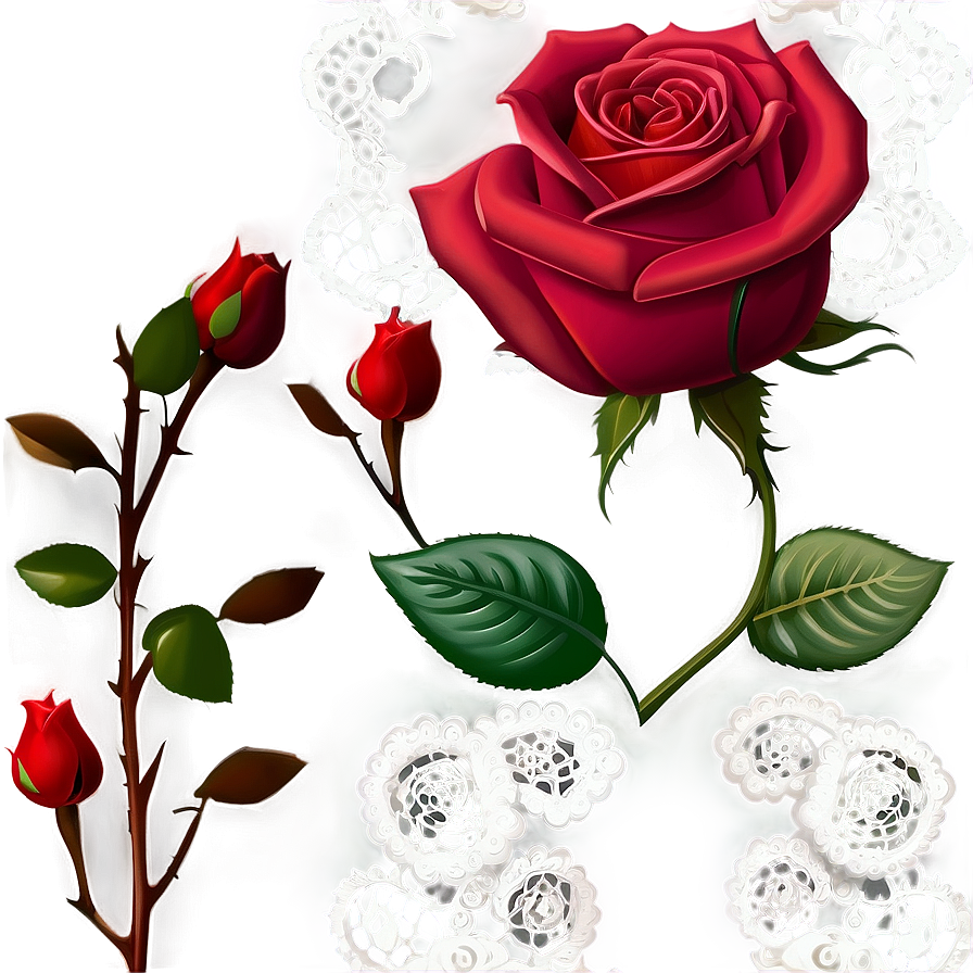 Roses And Lace Png 05042024 PNG Image