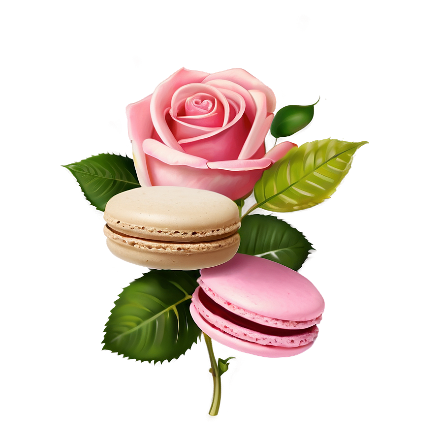 Roses And Macarons Png 05042024 PNG Image