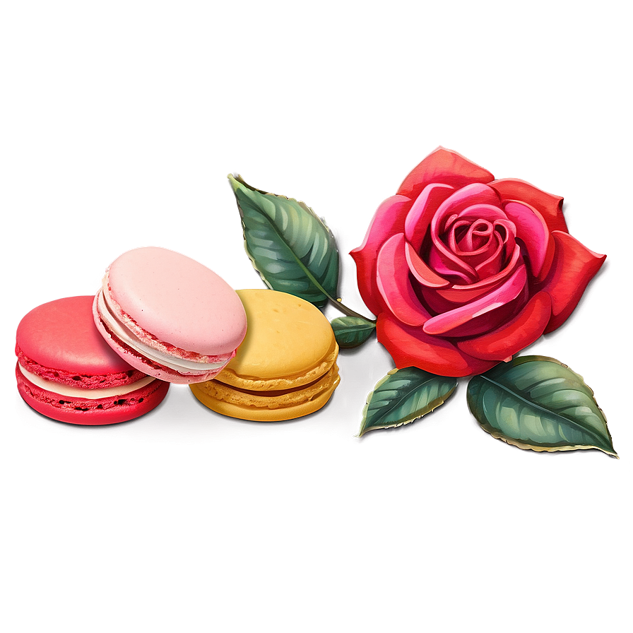 Roses And Macarons Png 97 PNG Image