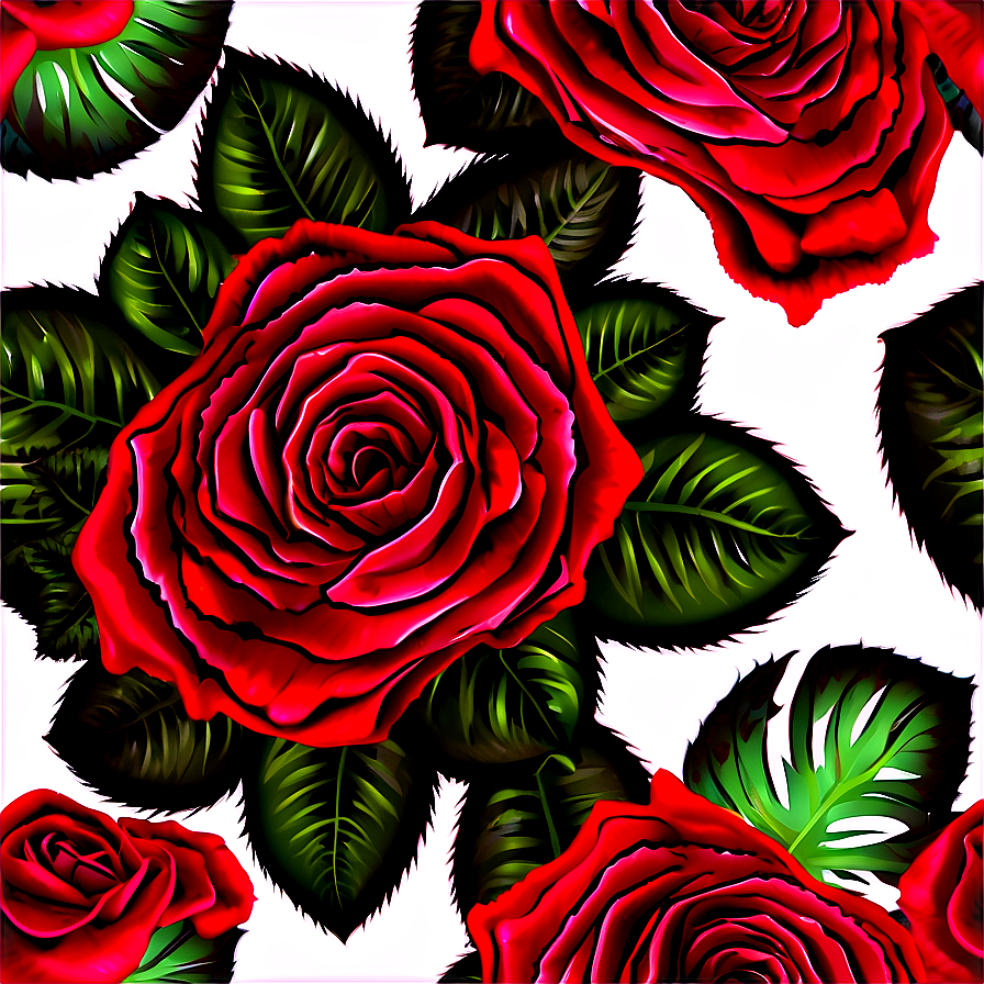 Roses And Paisley Png 05042024 PNG Image