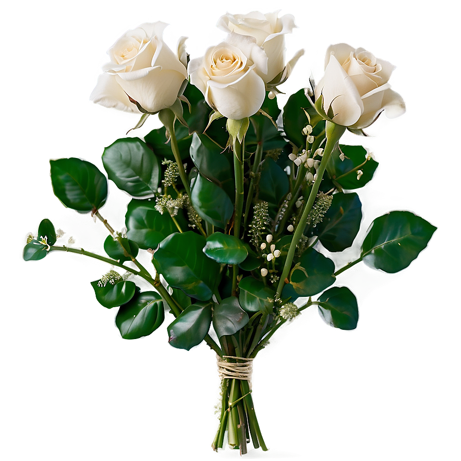 Roses Baby Breath Png Iww PNG Image