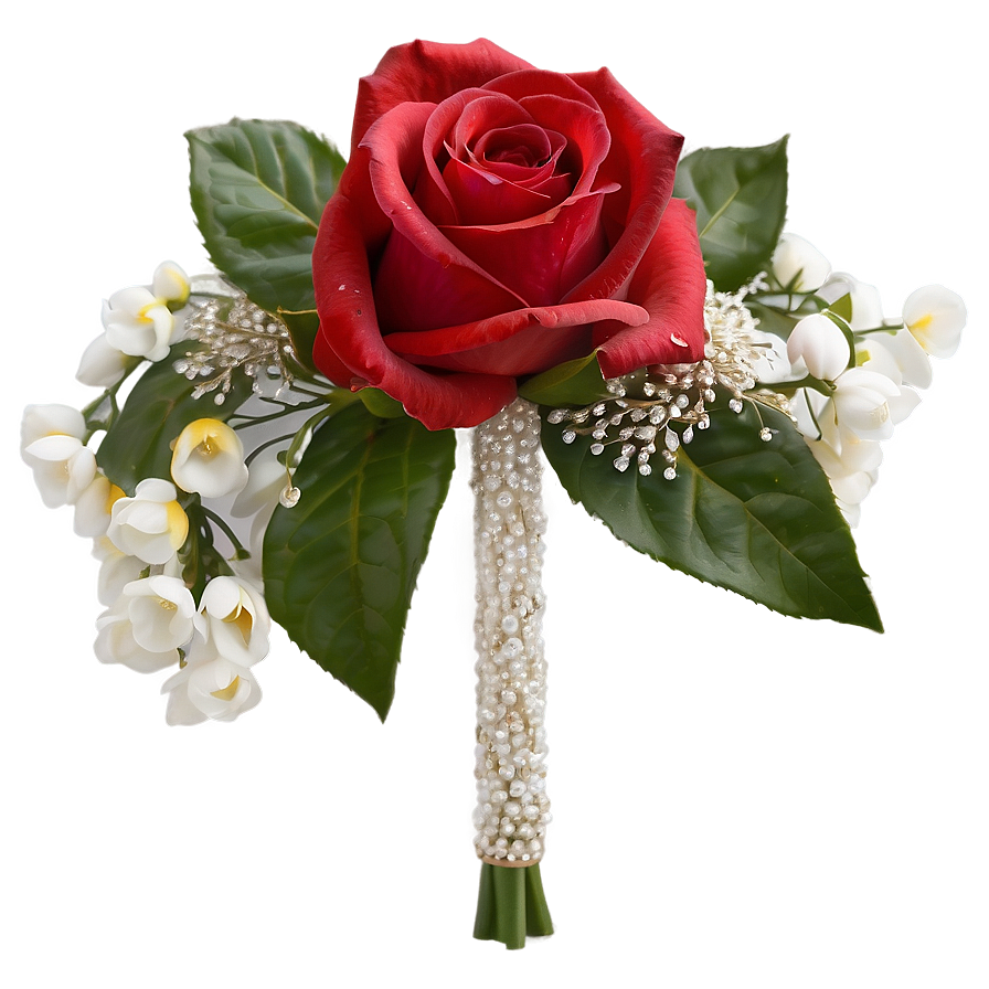 Roses Bridal Bouquet Png Spt69 PNG Image