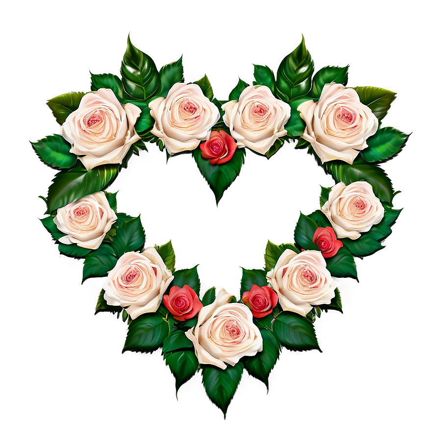 Roses Heart Wreath Png 21 PNG Image