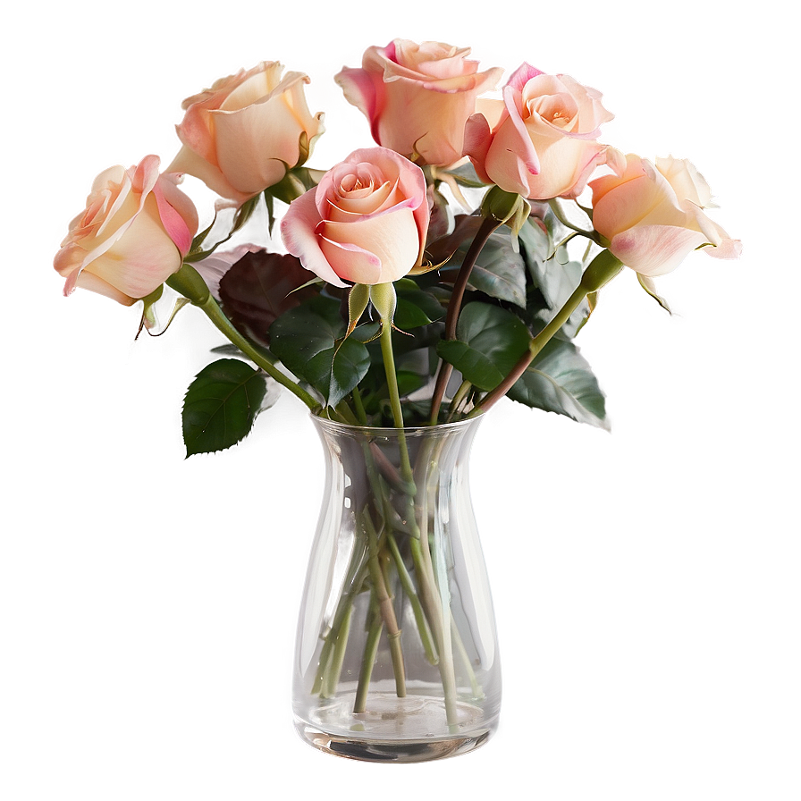 Roses In Vase Png Uhr PNG Image