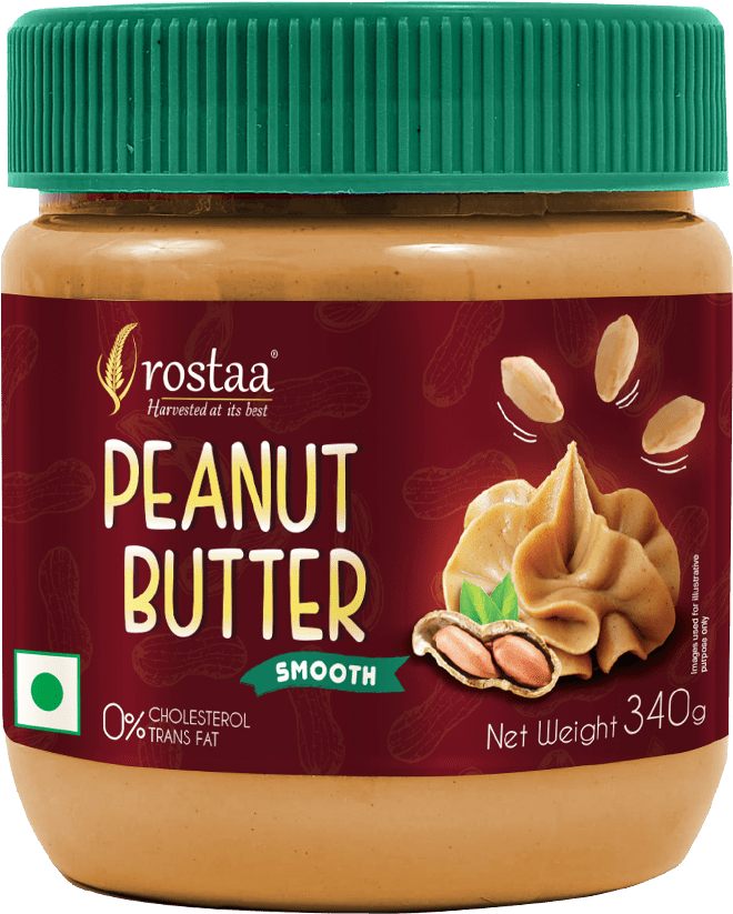 Rostaa Smooth Peanut Butter Jar PNG Image