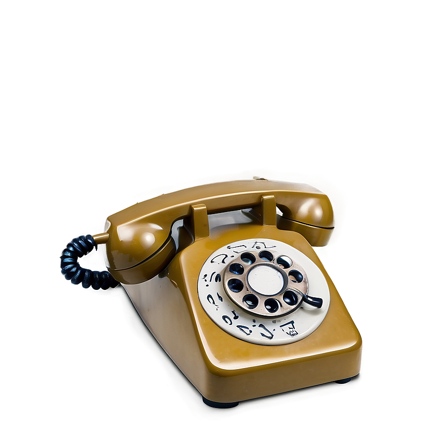 Rotary Phone Isolated On White Png Aam98 PNG Image