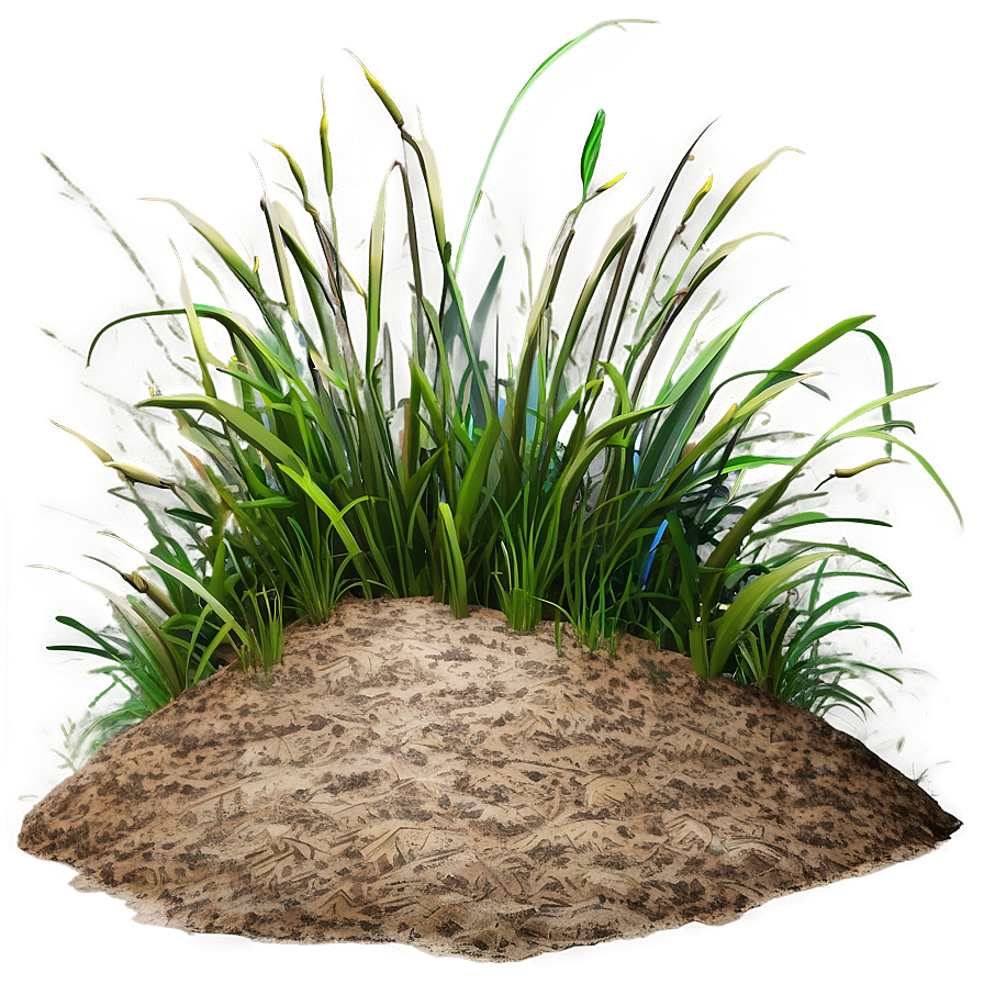 Rough Grass Patch Png Han PNG Image