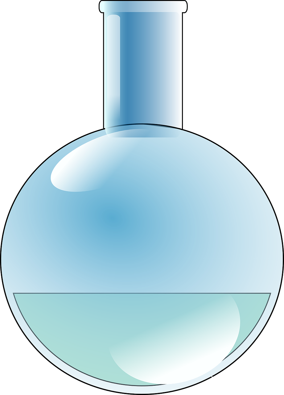 Round Bottom Flask Vector Illustration PNG Image