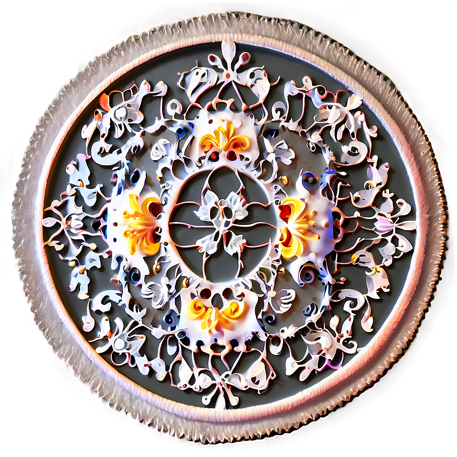 Round Floral Doily Png Kwd18 PNG Image