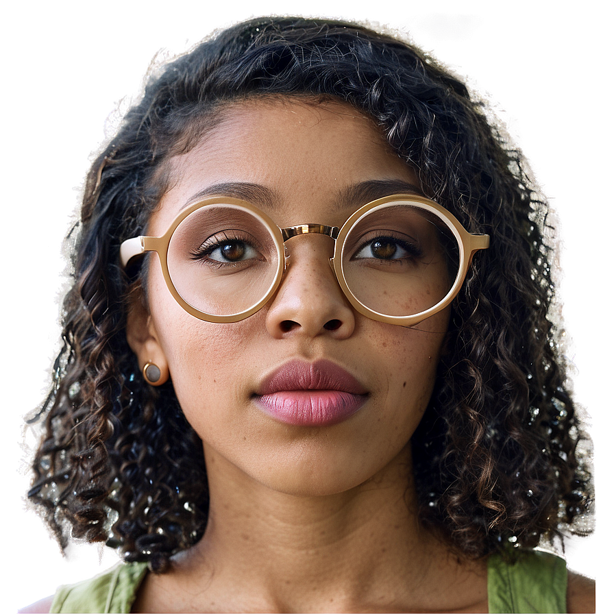 Round Glasses With Adjustable Temples Png Kbn PNG Image